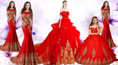 Red Sweetheart Neckline Beading and Appliques and Embroidery Vestidos de Quinceanera Sleeveless Lace Up