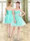 Apple Green Sweetheart Neckline Beading Prom Dress with Headpieces Sleeveless Lace Up