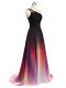 Dynamic Beading Dress for Prom Multi-color Lace Up Sleeveless Brush Train