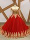 Elegant Wine Red Scoop Neckline Beading and Appliques 15th Birthday Dress Long Sleeves Lace Up