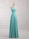 Aqua Blue Bridesmaids Dress Prom and Party with Ruching Strapless Sleeveless Lace Up