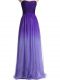 Custom Design Multi-color Lace Up Sweetheart Ruching Dress for Prom Chiffon Sleeveless