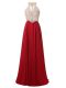 Captivating Sleeveless Zipper Floor Length Beading Dress for Prom