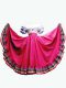 Hot Pink Lace Up Sweet 16 Dress Ruffled Layers Short Sleeves Floor Length