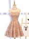 Romantic Champagne Sweetheart Neckline Belt Prom Party Dress Sleeveless Lace Up