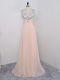 Graceful Chiffon Sleeveless Floor Length Prom Gown and Sequins