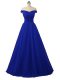 Tulle Sleeveless Floor Length Prom Gown and Ruching