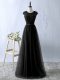 Custom Made Lace Prom Evening Gown Black Zipper Sleeveless Floor Length
