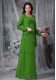 Green Sleeveless Chiffon Zipper Mother Dresses for Prom and Party