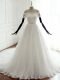 Great Sleeveless Lace Lace Up Bridal Gown with White Court Train