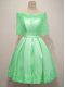 Apple Green Lace Up Off The Shoulder Lace Dama Dress for Quinceanera Taffeta Half Sleeves