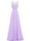 Sophisticated Chiffon Sleeveless Floor Length Womens Party Dresses and Beading
