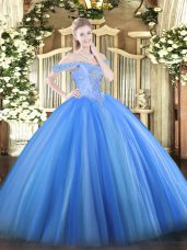 Gorgeous Sleeveless Lace Up Floor Length Beading Quinceanera Dresses