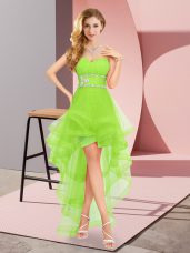 Affordable Chiffon Sweetheart Sleeveless Lace Up Beading in