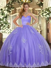 Sleeveless Beading and Appliques Lace Up Quinceanera Dress