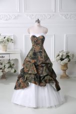 Sweet Multi-color Sleeveless Court Train Pick Ups Prom Evening Gown