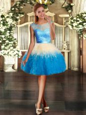 Ball Gowns Oscars Dresses Multi-color Scoop Organza Sleeveless Mini Length Backless