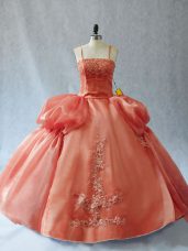 Colorful Sleeveless Appliques Lace Up Quinceanera Gowns