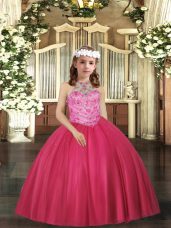 New Arrival Halter Top Sleeveless Tulle Little Girls Pageant Dress Wholesale Beading Lace Up