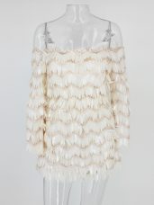 Perfect Mini Length Prom Dress White for Prom and Party with Ruching