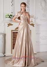 Affordable A-line Sweetheart Appliques Wedding Dress Court Train Satin