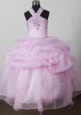 Baby Pink Beading and Pick-ups For Little Girl Pageant Dresses  Pageant Dresses