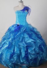 Exquisite Beading and Ruffles Decorate Bodice Ball Gown Little Girl Pageant Dress Strapless Floor-length  Pageant Dresses
