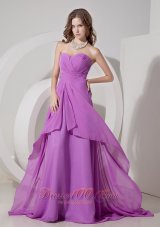 Clearence Cheap Lavender Empire Sweetheart Prom Dress Chiffon
