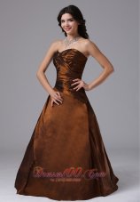 Clearence Rust Red Ruched Bodice and Sweetheart For Modest Plus Size Prom Dress With Taffeta In Arizona
