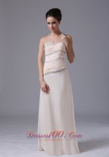 Designer Beading Empire Champagne Chiffon Sweetheart 2013 Prom Dress