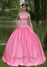 Rose Pink 2013 New Arrival Square Neckline Beaded Decorate For Quinceanera Dress Pretty