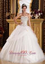 2013 Popular Quinceanera Dress Sweetheart Organza and Sequined Ball Gown