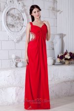 Best Sexy Red Prom / Evening Dress Backless Chiffon Beading