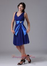 Peacock Blue In Ben Lomond California For 2013 Prom Dress With Bowknot Chiffon