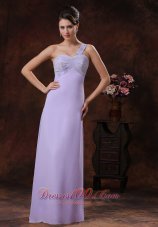Formal 2013 Lilac Peach Springs Arizona Beaded Decorate Shoulder Prom Dress