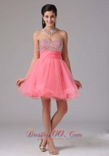 Custom Made Cute Watermelon A-line Beaded Decorate Bust 2013 Prom Cocktail Dress With Sweetheart In Essex Connecticut  Cocktail Dress