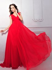 Top Selling Chiffon Sleeveless Floor Length and Lace