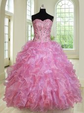 Nice Floor Length Ball Gowns Sleeveless Multi-color Quinceanera Gown Lace Up
