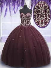 Romantic Sleeveless Beading and Appliques Lace Up Quinceanera Dresses