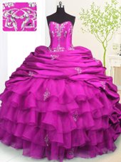 Royal Blue Quinceanera Gowns Military Ball and Sweet 16 and Quinceanera and For with Beading and Ruffles Sweetheart Sleeveless Brush Train Lace Up