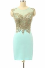 Chiffon Sleeveless Mini Length Cocktail Dresses and Lace