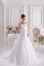White Tulle Lace Up Wedding Dresses Cap Sleeves Floor Length Lace and Appliques and Sequins