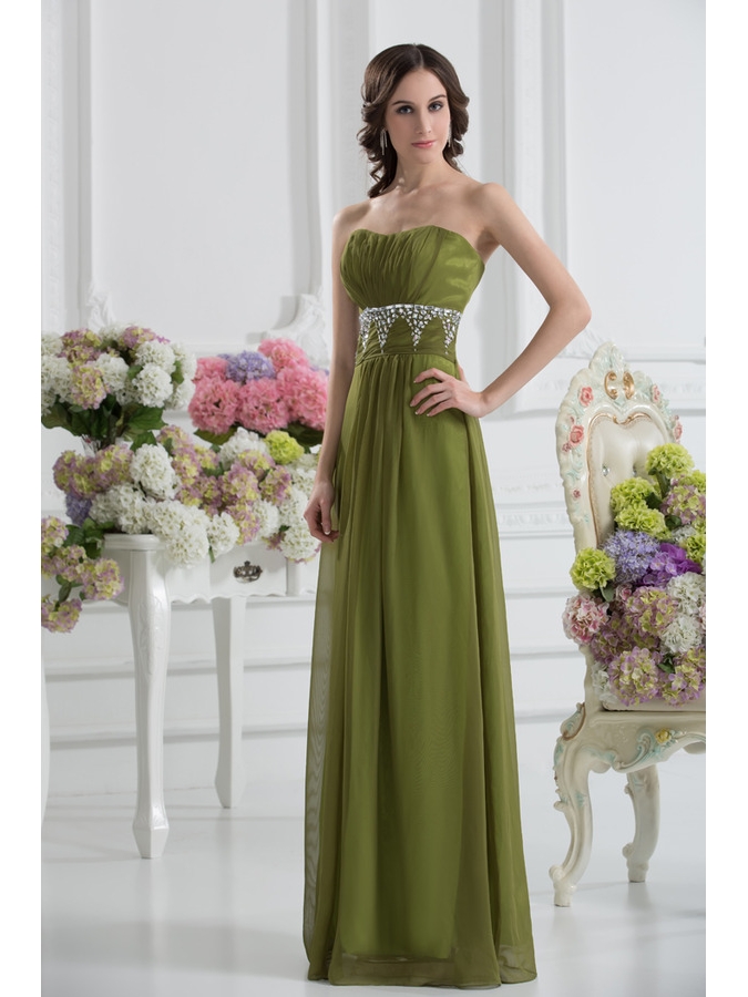 olive green formals