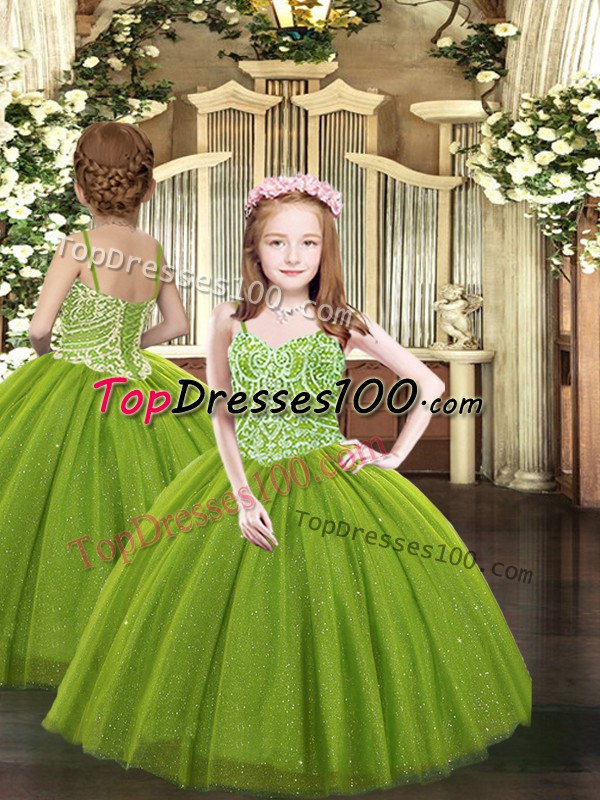 olive green ball gowns