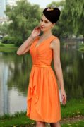 Orange Bridesmaid Dresses