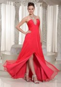 Coral Red Party Dresses