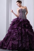 Dark Purple Quinceanera Gowns