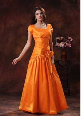 Wear A 2013 New Style Hot Orange Square Mother Of The Bride Dress