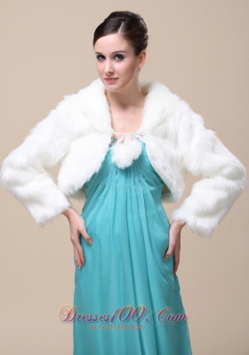 Low Price Rabbit Fur Special Jacket  In Ivory With High-neck