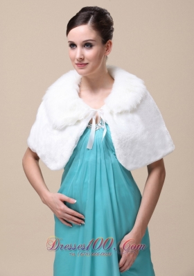 Top Selling High Quality Instock Special Occasion Wedding / Bridal  Shawl  With Fold-over Collar